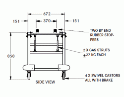 franke model tlt body tray trolley mortuary products supplier manufacturer