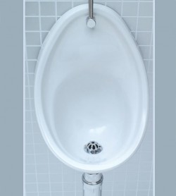 white ceramic wall hung urinal sanitary