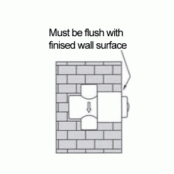 urinal flush valve installation
