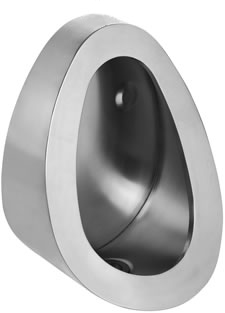Back entry stainless steel bowl urinal urinal stainless steel wall hung supplier back entry