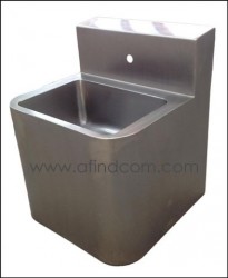 heavy duty prison wall hung basin stainless steel