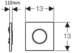 Pneumatic urinal flush valve concealed system diagram