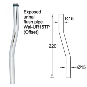 walcro-urp15stp-offset-urinal-flush-pipe