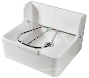 fireclay ceramic hospital vaal drip cleaner sink 239013 vaalsan