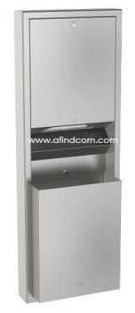 franke rodx602E waste bin paper towel dispenser combo stainless steel
