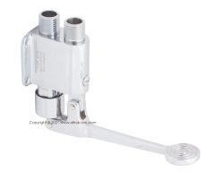 wall mounted hands free foot tap faucet