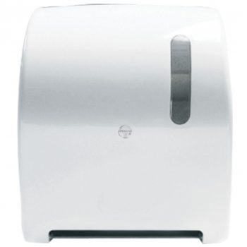 white sensor paper roll dispenser