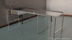 installed custom made mortuary table africa manufacturer