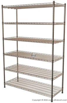 6 Tier modular adjustable shelving modular adjustable commercial shelving