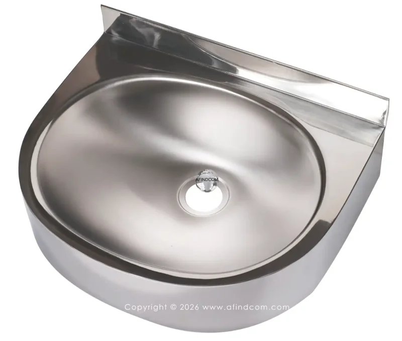 Franke 2520029 357456 stainless steel wall hung hand wash basin with surround